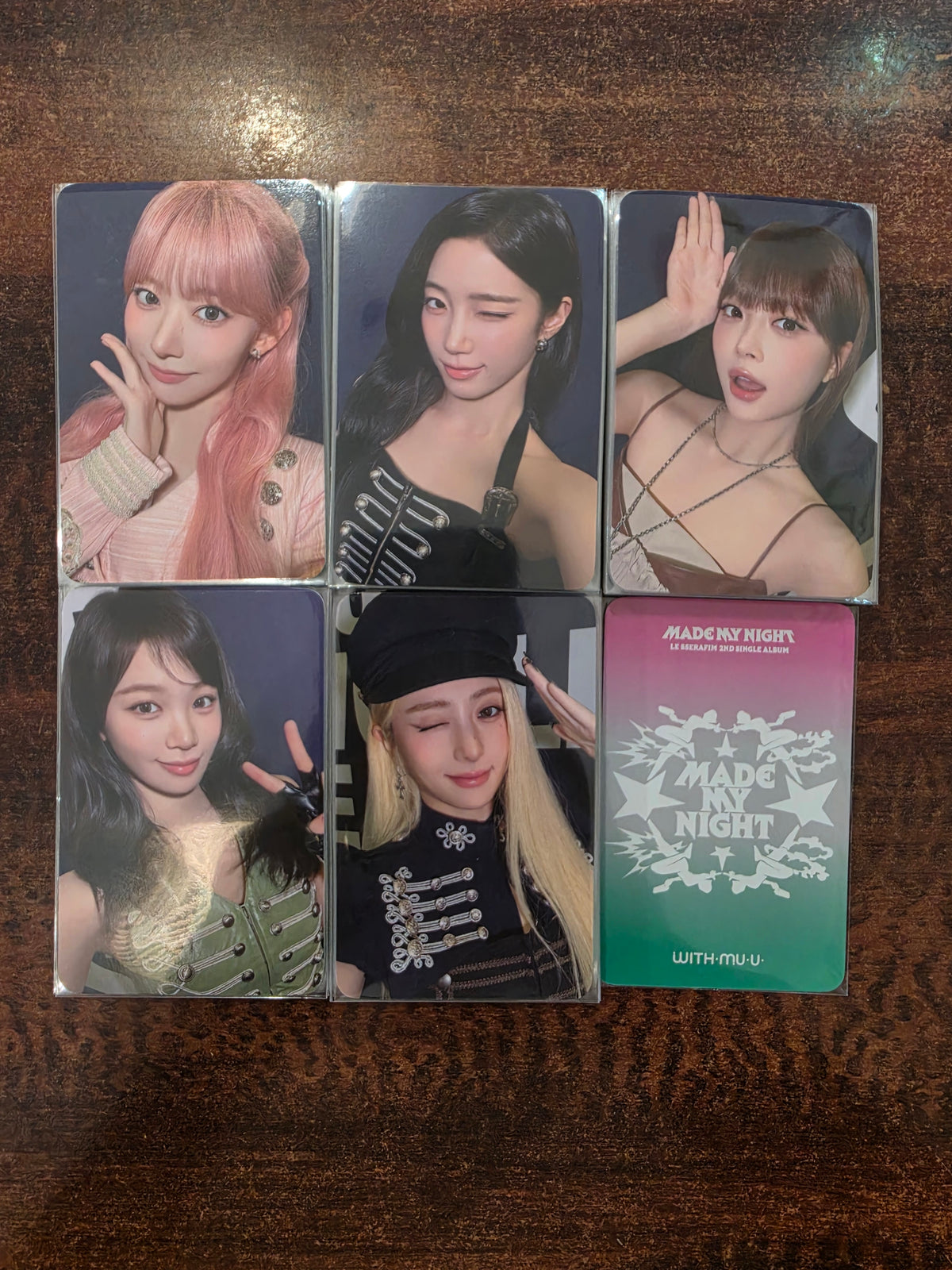 LE SSERAFIM 2nd Single Album Made My Night Withmuu Luckydraw PhotocardPOB Photocard