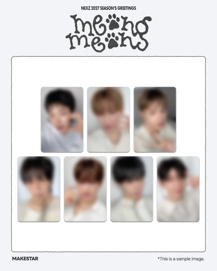 [PREORDER] NEXZ 2027 Season's Greetings meong meong POB Photocard