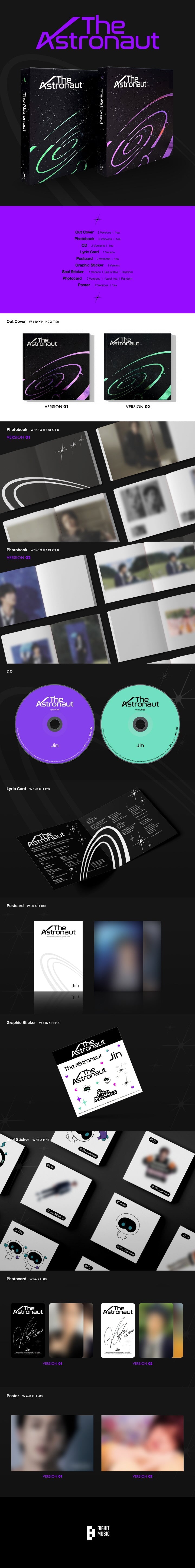 Jin (BTS) Single Album The Astronaut