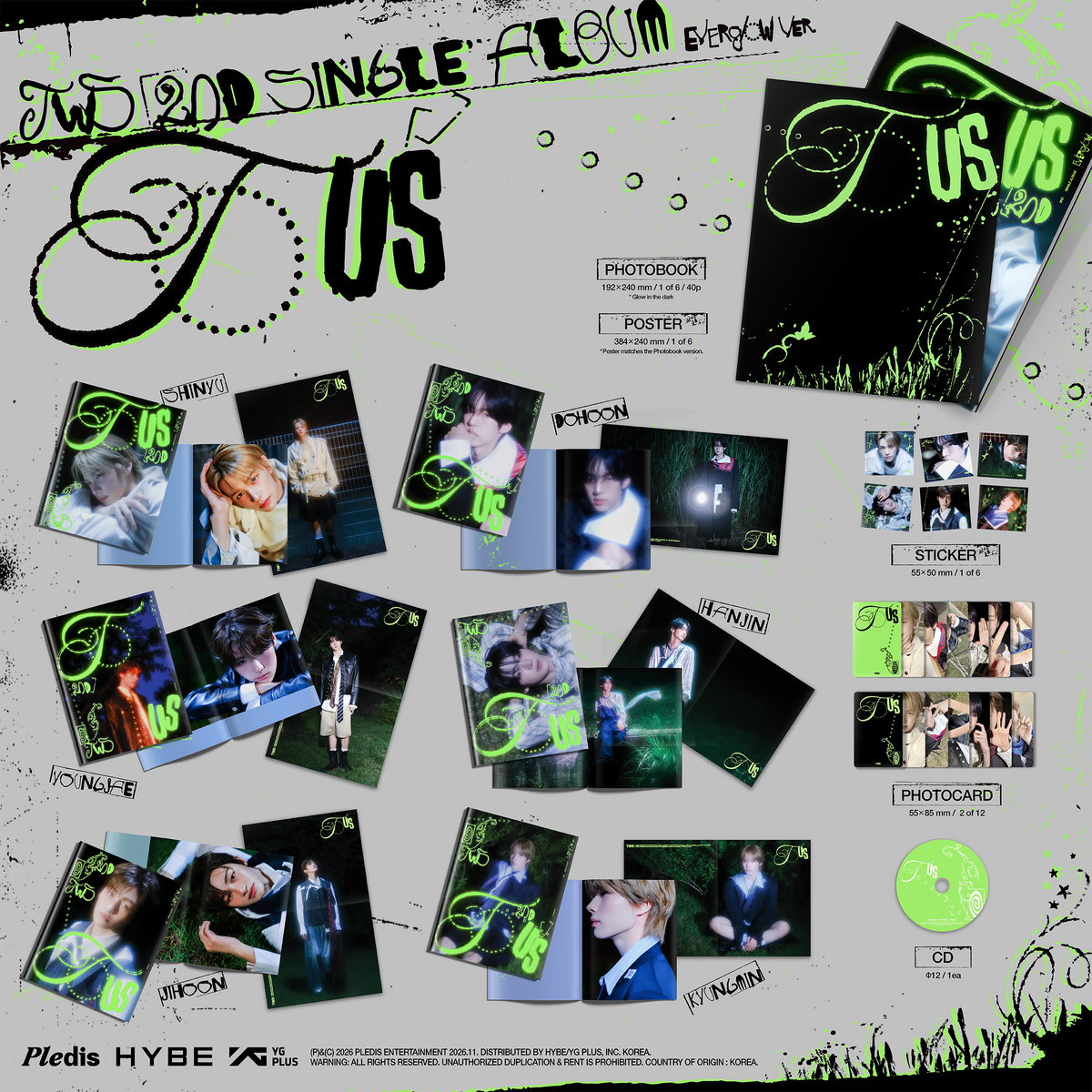 [PREORDER] TWS 2nd Single Album TO US [Everglow ver]