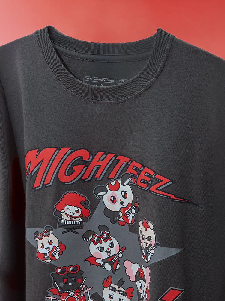 MIGHTEEZ (ATEEZ) ROCK THE STAGE Official POP UP Official MD T-Shirts (FREE SIZE)