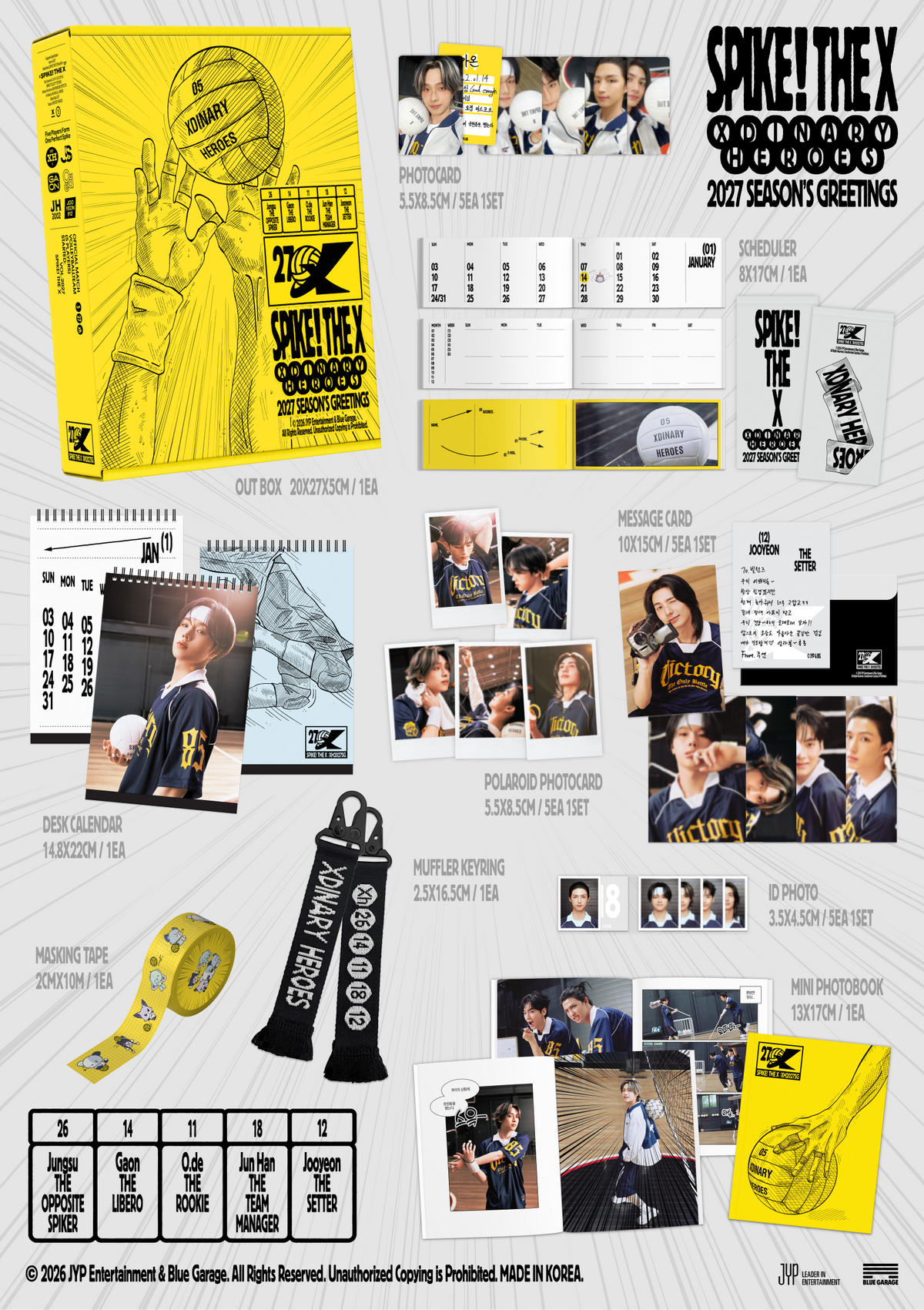 [PREORDER] Xdinary Heroes 2027 Season's Greetings SPIKE! THE X