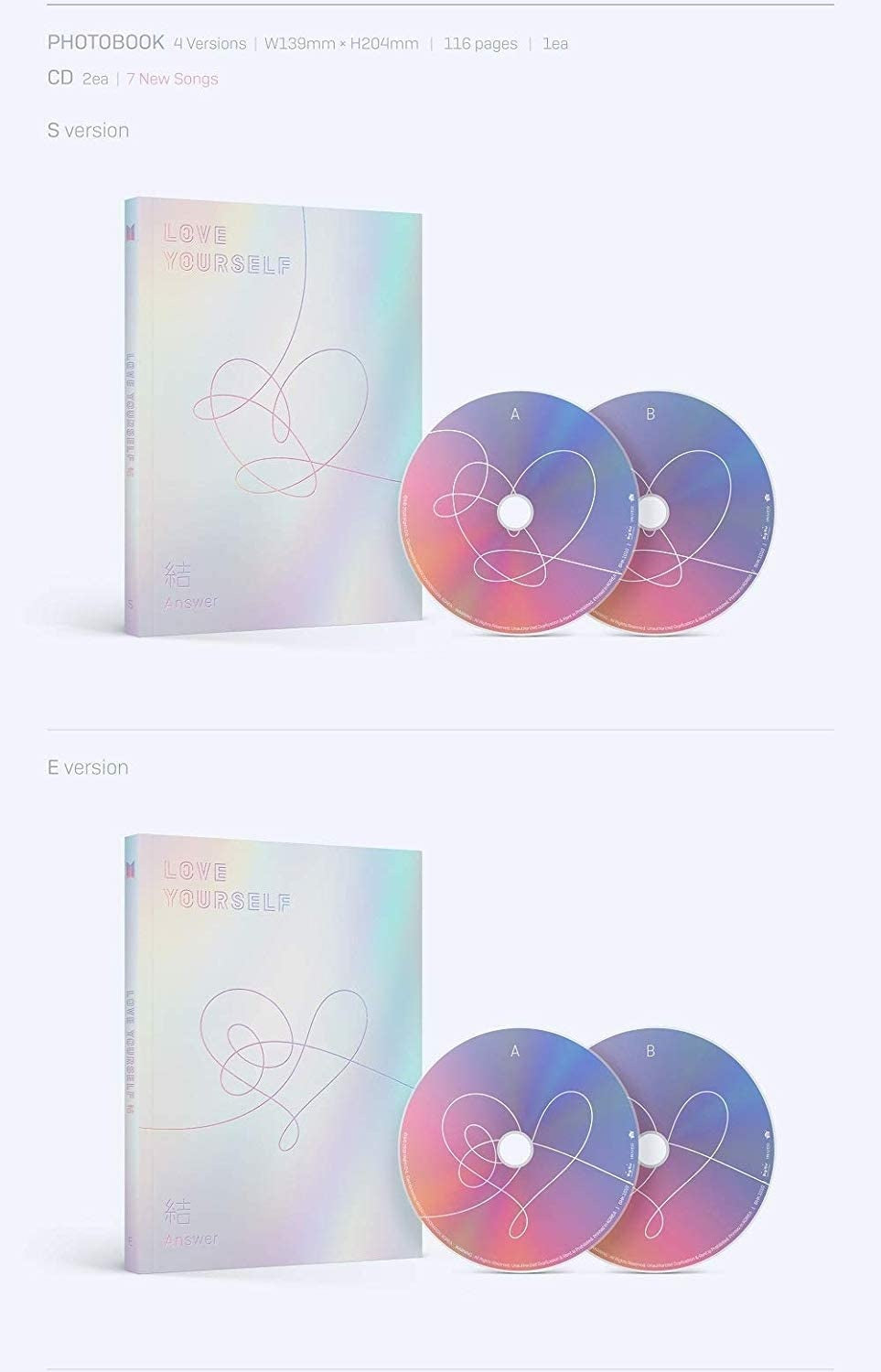 BTS 4th mini album Love yourself 結 ‘Answer’