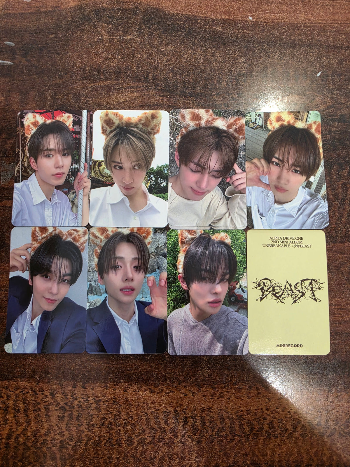 ALPHA DRIVE ONE 2nd mini album UNBREAKABLE : 少年BEAST MINIRECORD POB Photocard