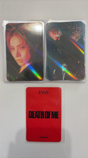 EVAN 1st mini album DEATH OF ME POB Photocard